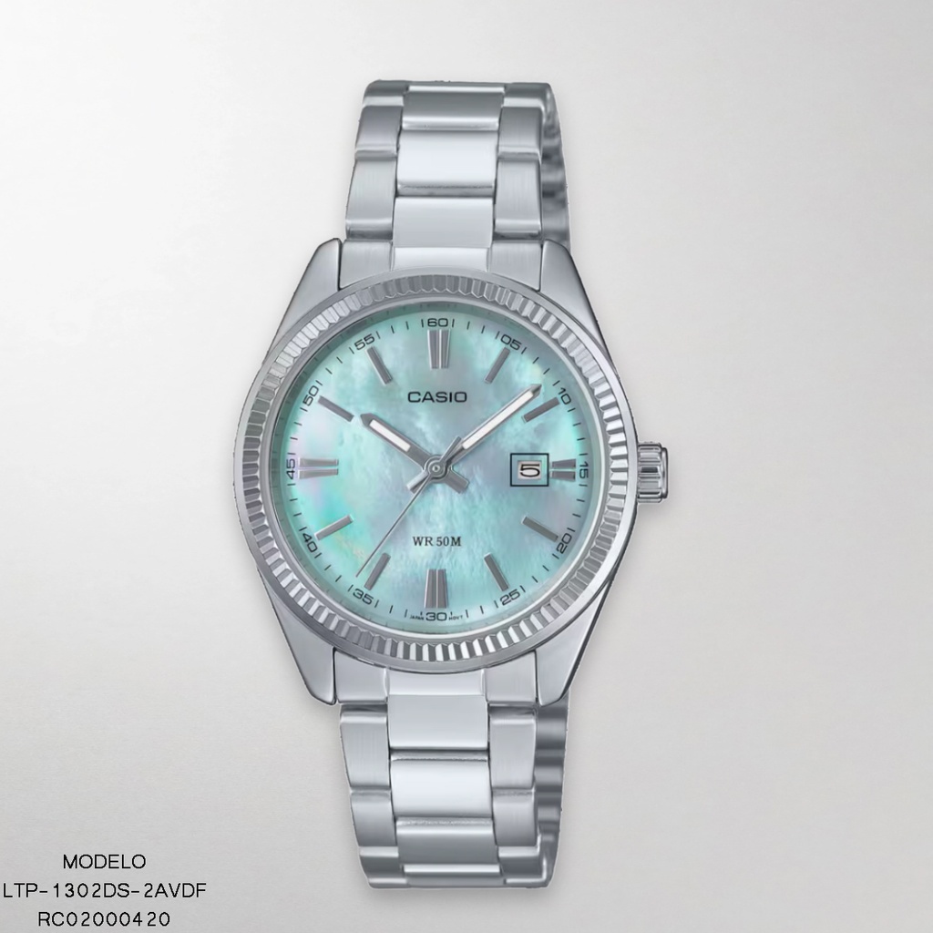 RELOJ CASIO ANALOGO LTP-1302DS-2AVDF METAL PLAT.