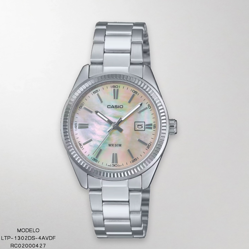 RELOJ CASIO ANALOGO LTP-1302DS-4AVDF METAL PLAT.
