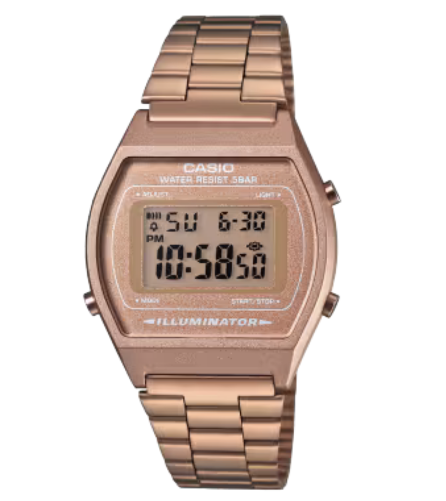 RELOJ CASIO DIGITAL B640WC-5ADF METAL GOLD ROSE