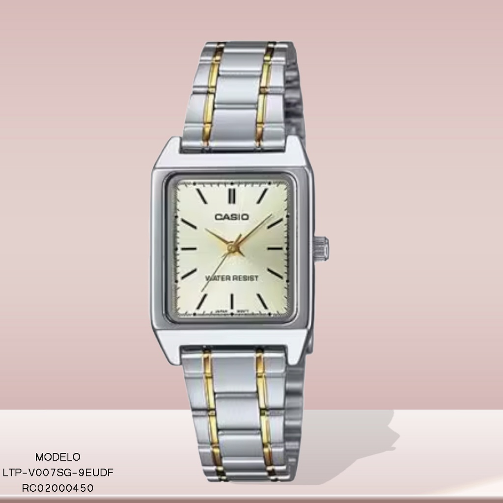 RELOJ CASIO ANALOGO LTP-V007SG-9EUDF METAL BICOLOR