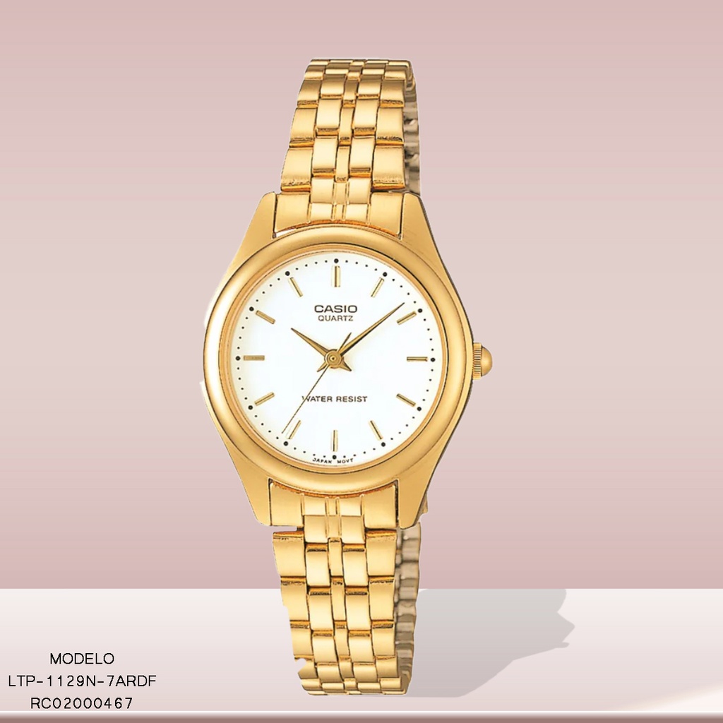 RELOJ CASIO ANALOGO LTP-1129N-7ARDF METAL DOR.