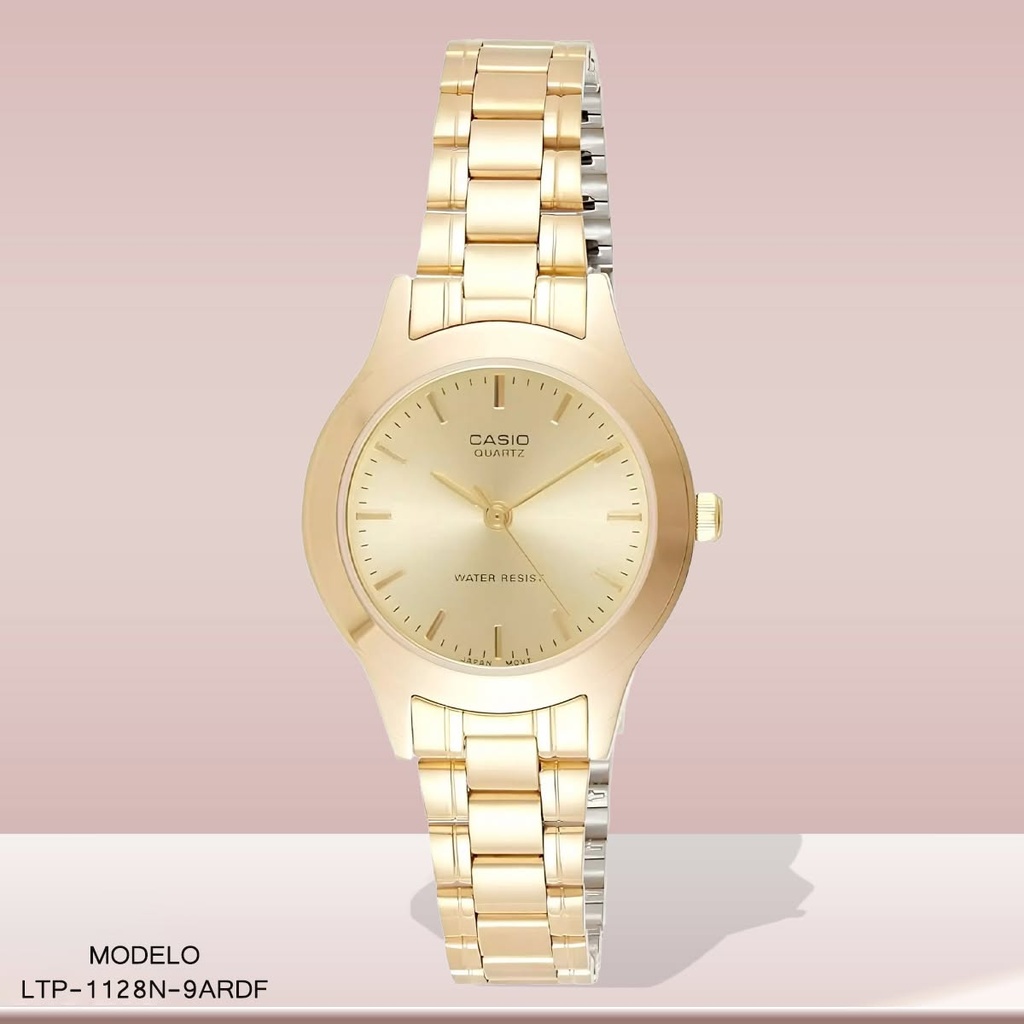 RELOJ CASIO ANALOGO LTP-1128N-9ARDF METAL DOR.