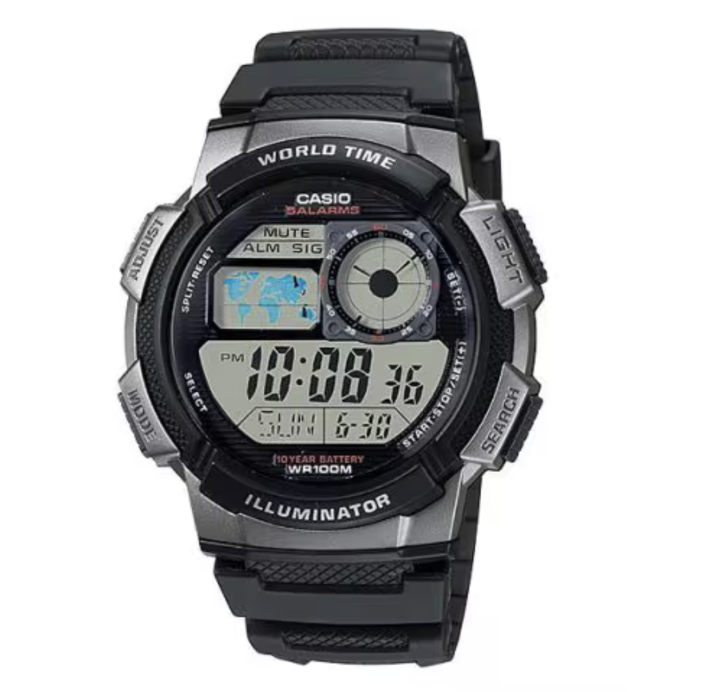 RELOJ CASIO DIGITAL AE-1000W-1BVDF RESINA NEGRA