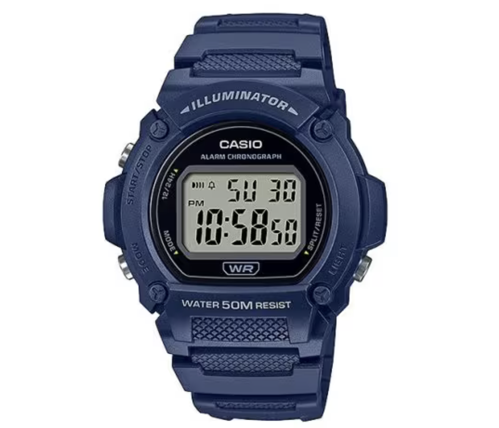 RELOJ CASIO DIGITAL W-219H-2AVDF RESINA AZUL