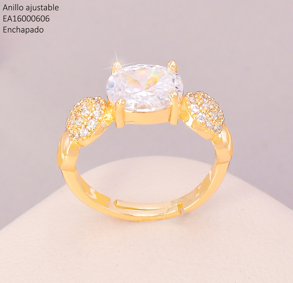 ANILLO DOR ZIRC OVALADA/ "O"  ZIRC. LATERALES RE320-318