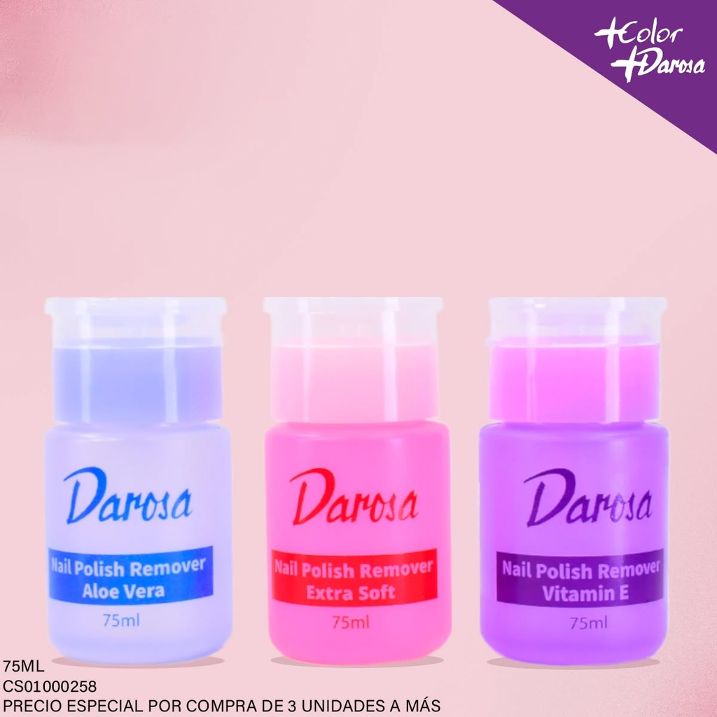 REMOVEDOR DAROSA 75ML CON DISPENSADOR SURT.