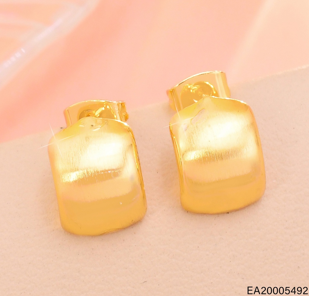 ARETES DORACOS "C" ANCHOS LISO EE4763-9