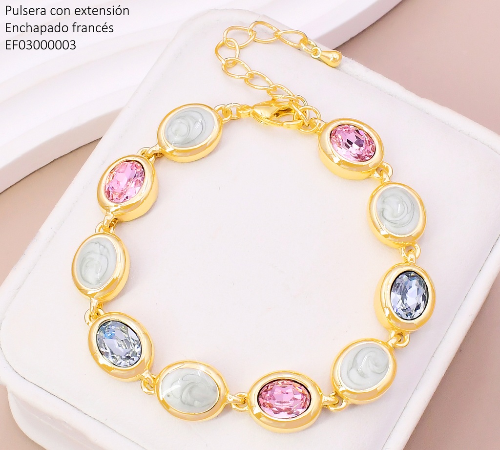 PULSERA ESLABONES OV COL.VARIOS T114998H-002
