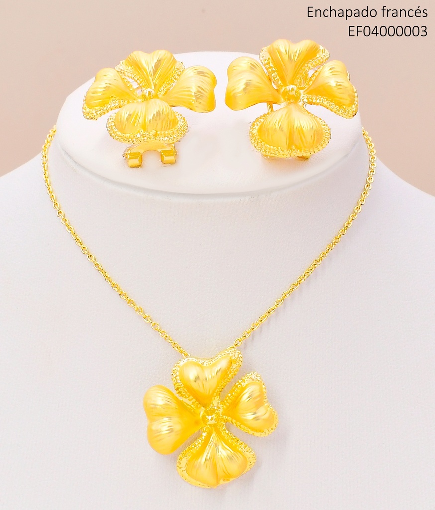 SET FLOR 4 PETALOS BORDE PUNTEADO T116958A-002