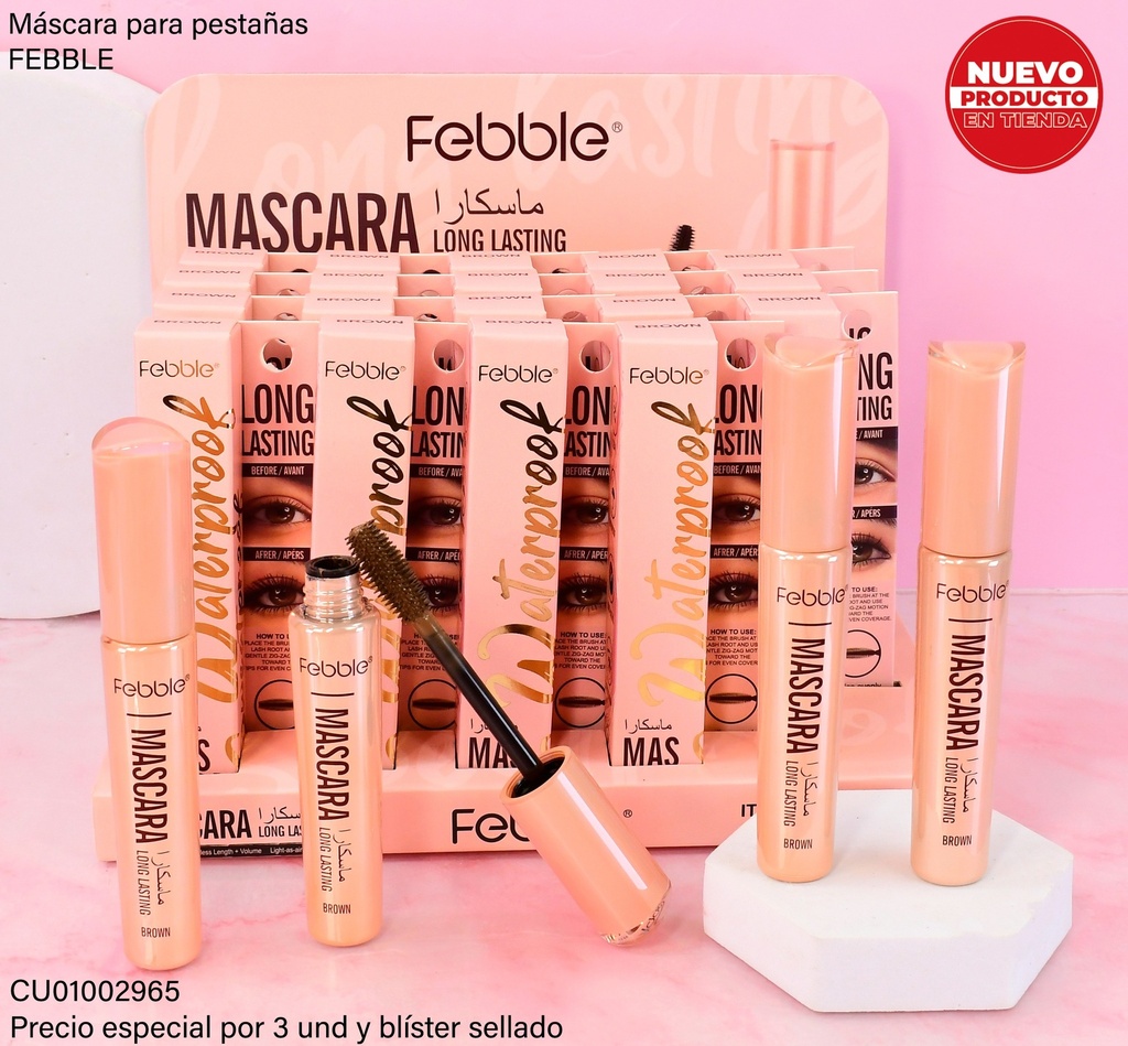MASCARA PARA PESTAÑAS FEBBLE BROWN DU049-BROWN