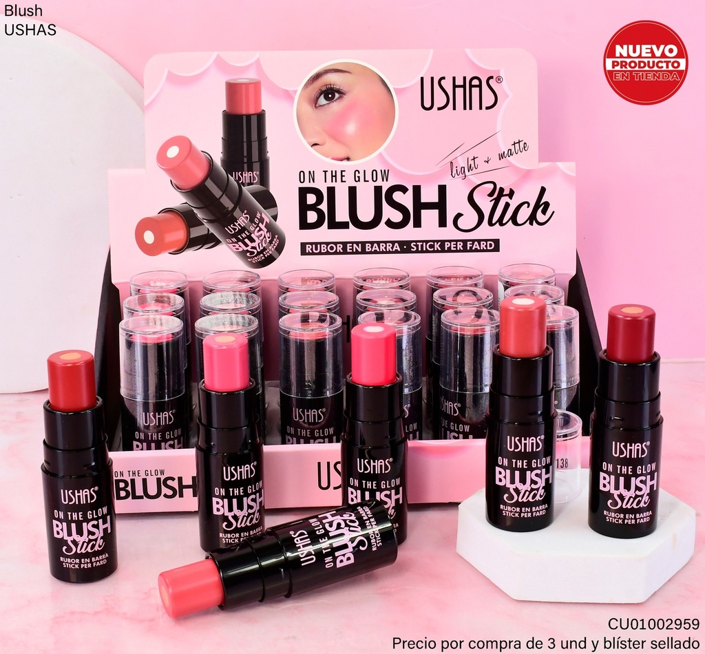BLUSH STICK USHAS TONOS SURTIDOS UC138