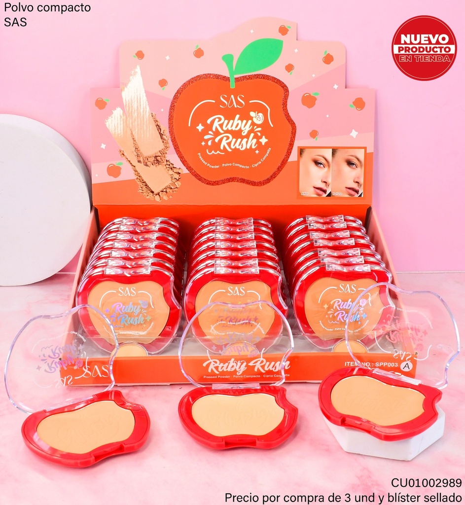 POLVO COMPACTO RUBY RUSH SAS SPP003
