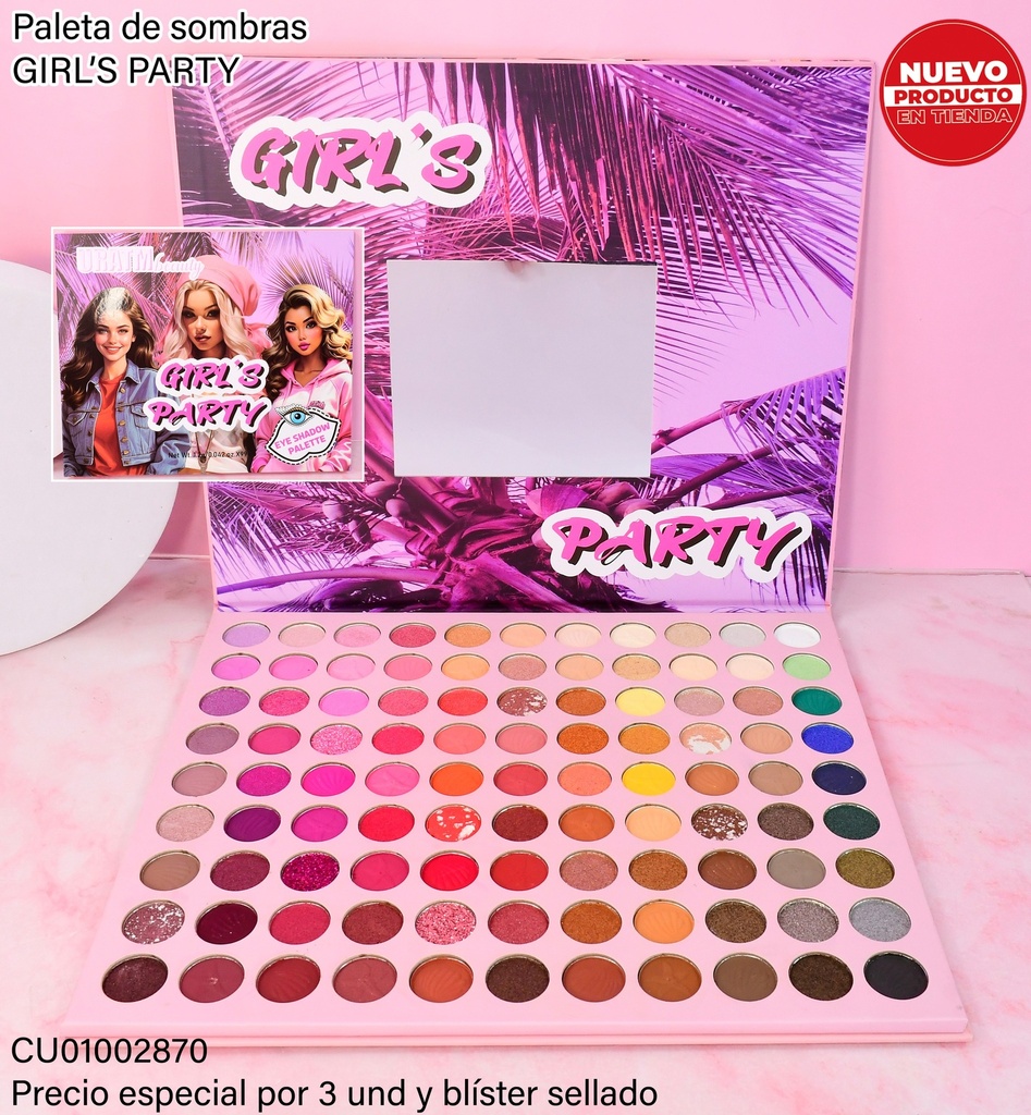 PALETA DE 99 SOMBRAS "GIRLS PARTY" U109