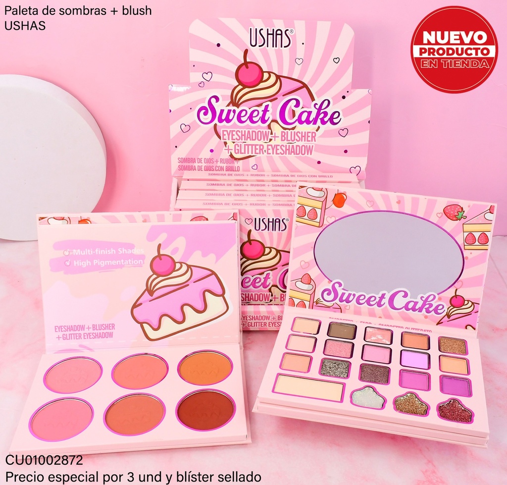 PALETA DE SOMBRAS "SWEET CAKE" UF049