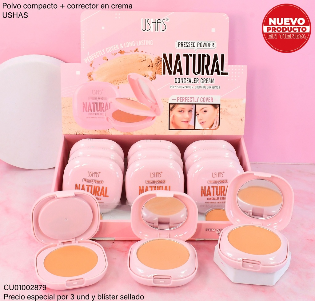 POLVO COMPACTO + CORRECTOR NATURAL UF093A