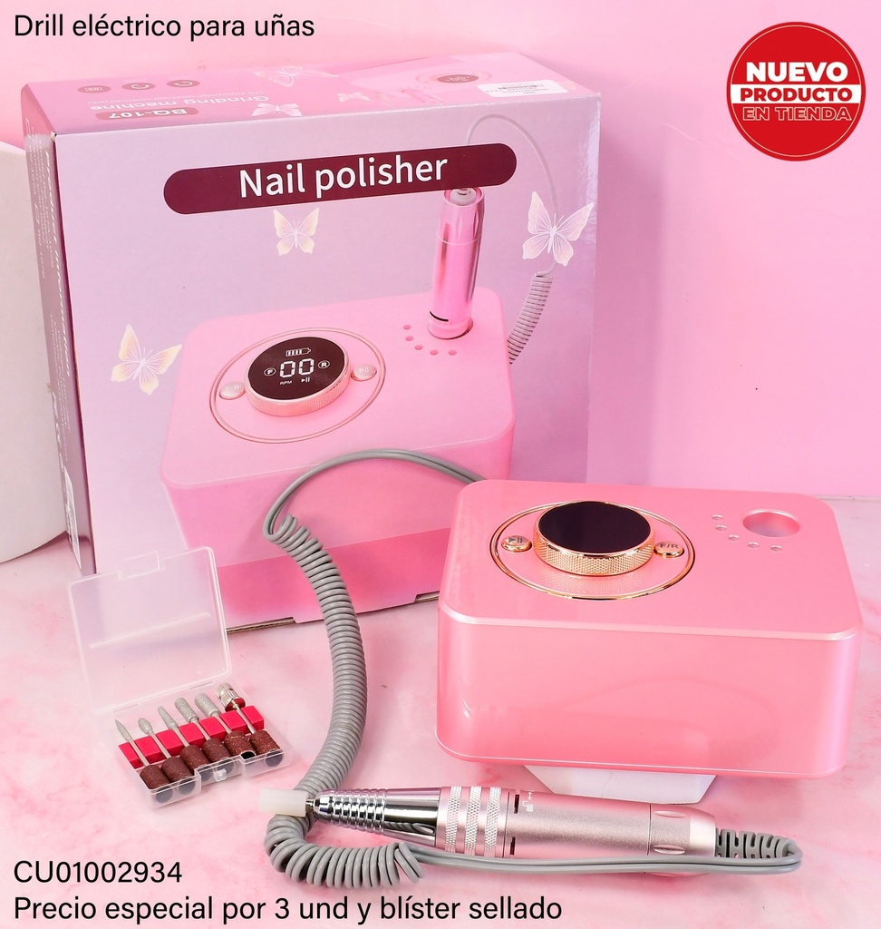 TORNO PROFESIONAL PARA UÑAS MANICURA PEDICURA 35000 DM/BQ-107