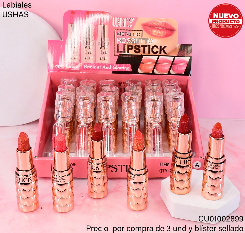 LIPSTICK METALIC ROSSETTO UC012A