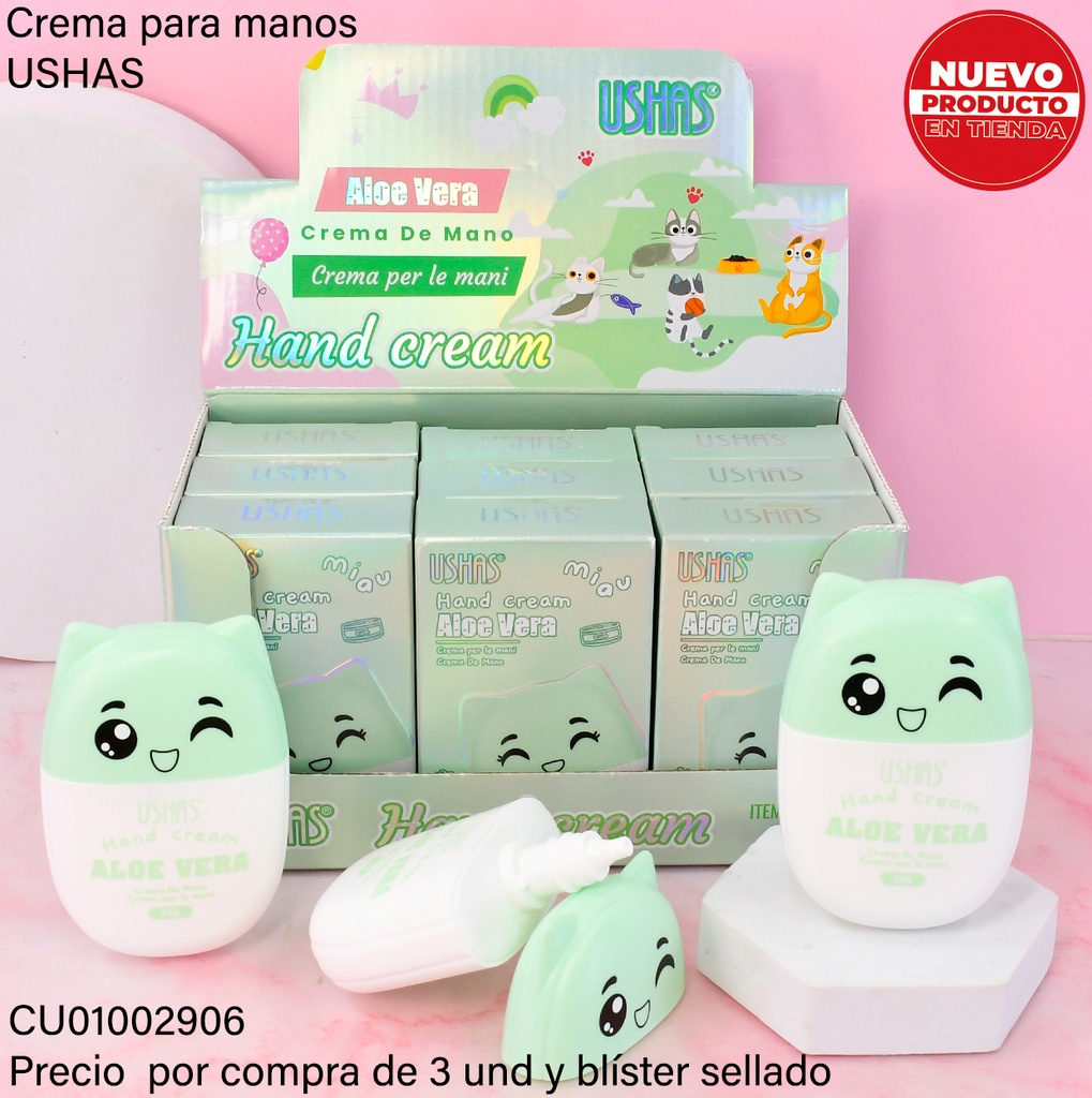 CREMA DE MANOS ALOE VERA HA450