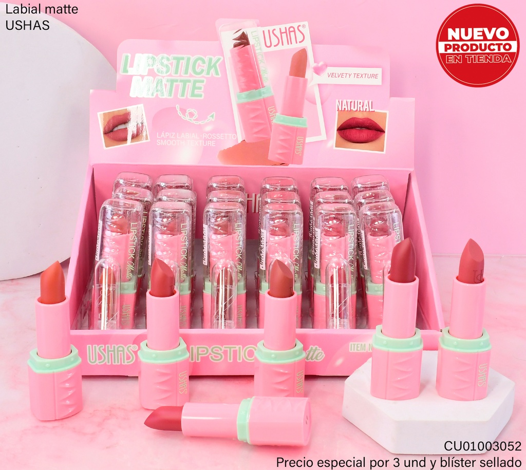 LABIAL MATTE USHAS ULP001B