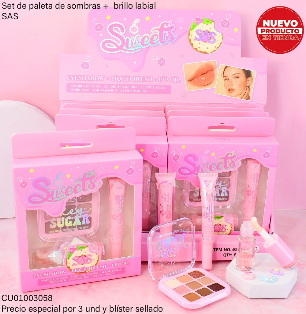 KIT SAS SWEET  3 PIEZAS  SET005B