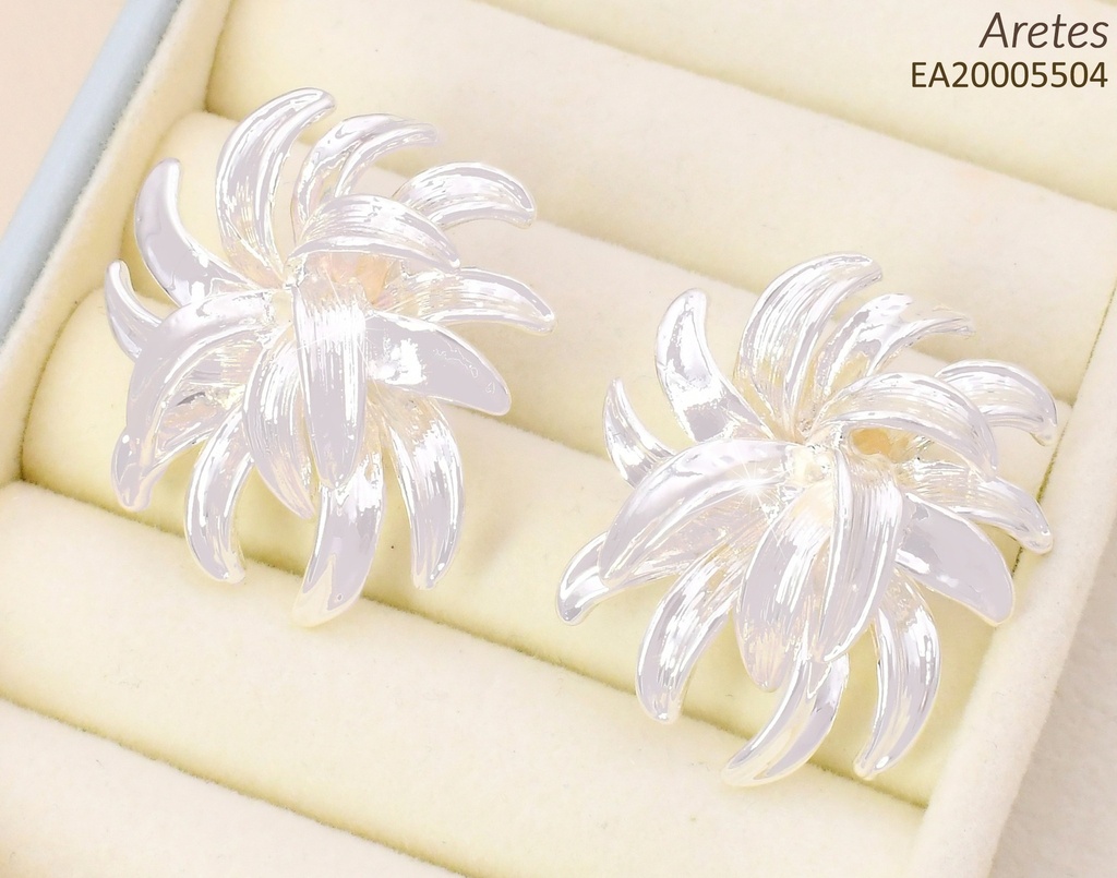 ARETES PLAT FLORAL EE4286-301