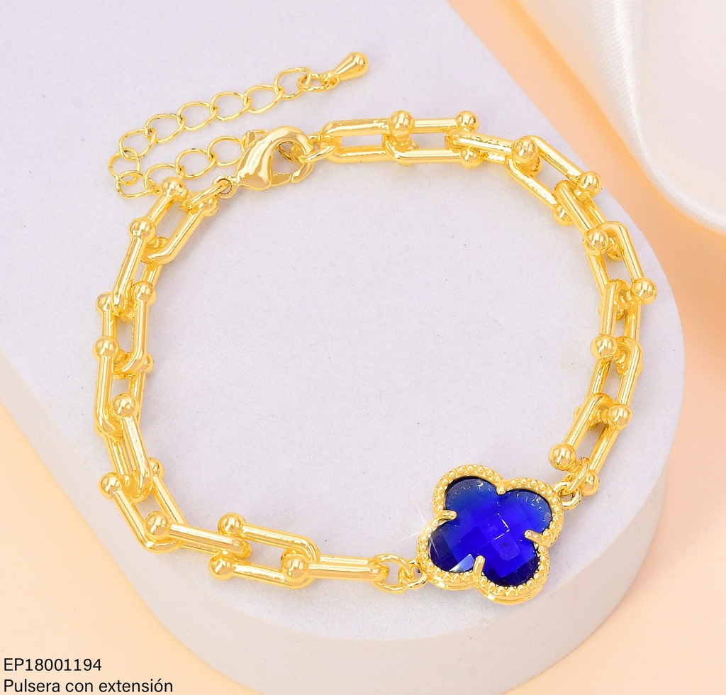 PULSERA ESLABONES GR. VAN CLEEF AZUL BE665-9