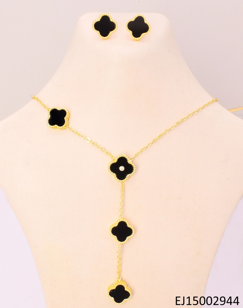 SET DORADO NEGRO (4) SE1112-9