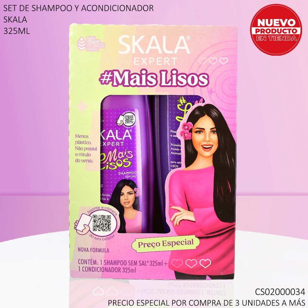 SET SKALA EXPERT MAIS LISOS 325ML