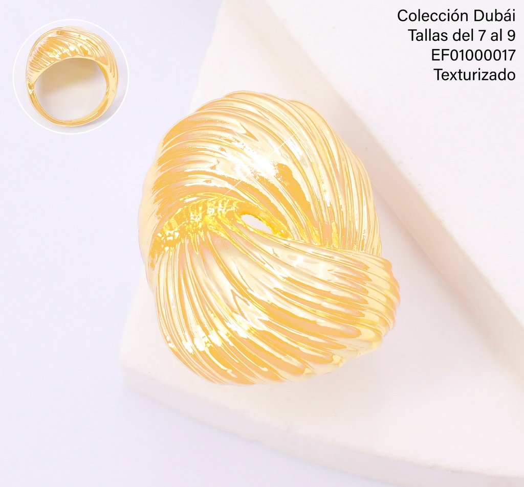 ANILLO OV.GR LINEAS GRABADAS FD25517