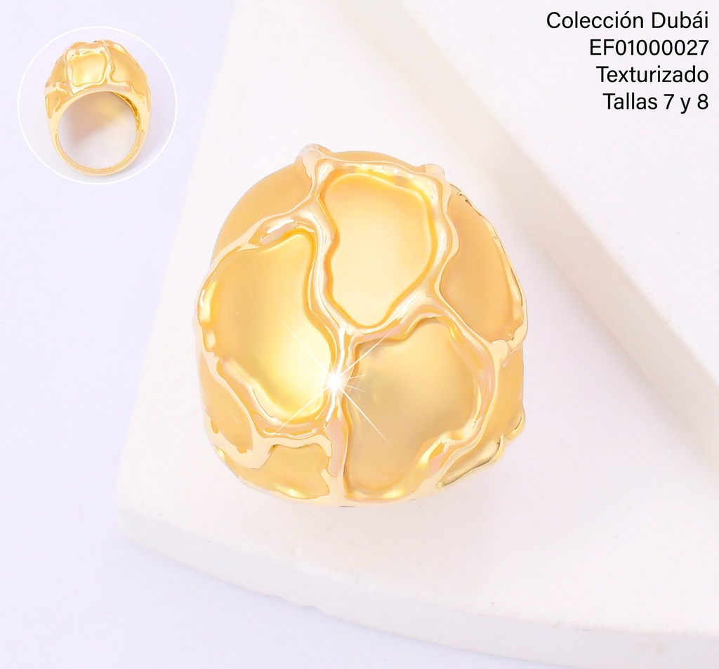 ANILLO OV DORADO CRAQUEADO FD25563