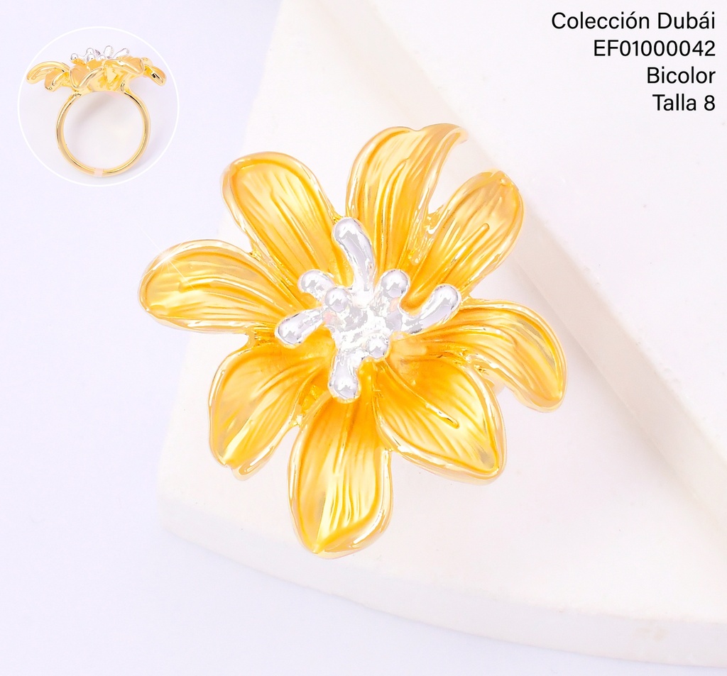 ANILLO FLOR GR.CENTRO PLAT.FD25490