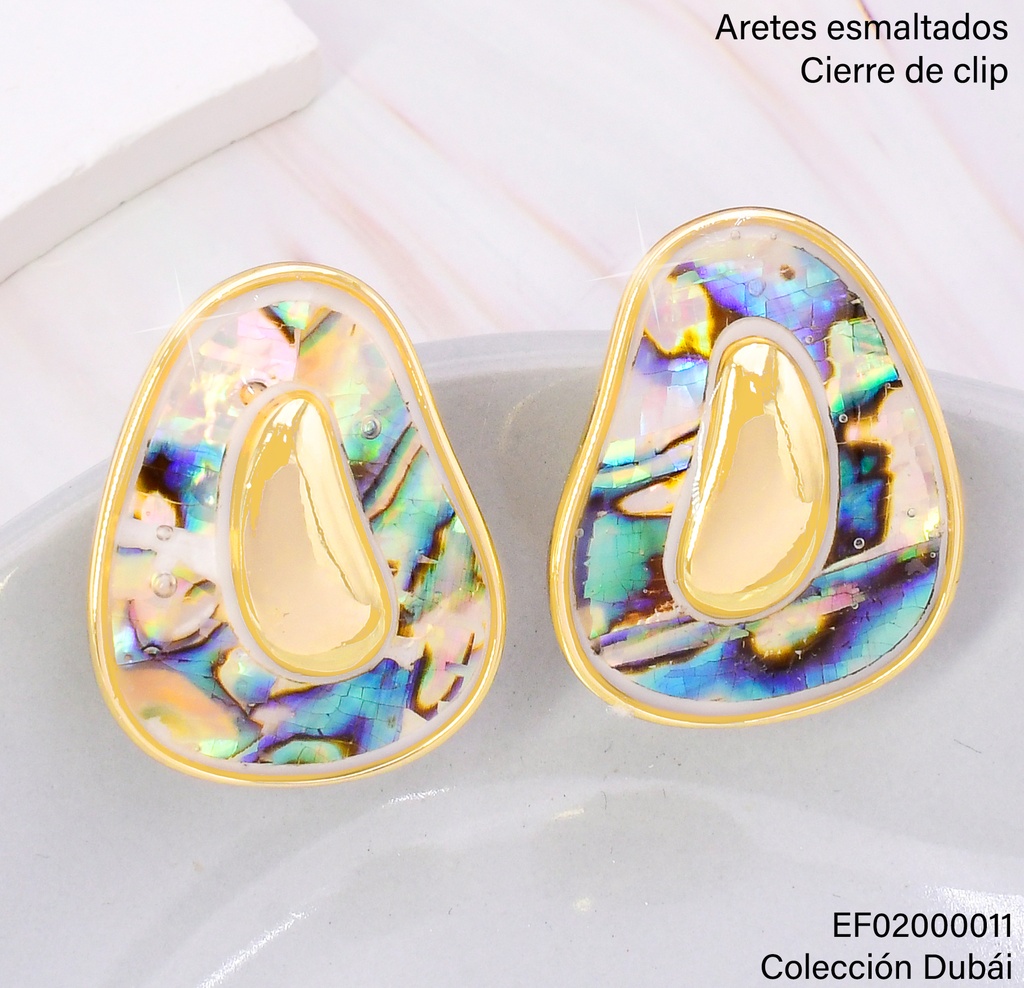 ARETES GOTA PLANA GR. TORNASOL FD25572
