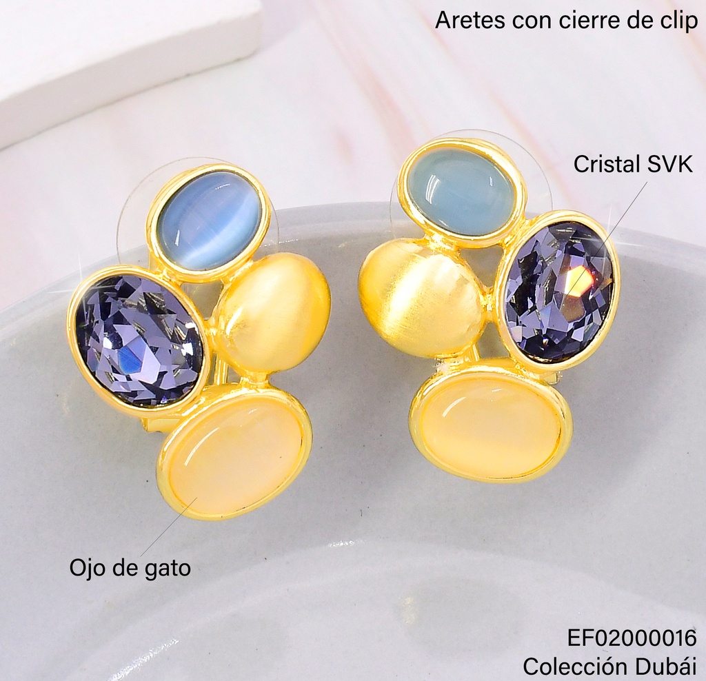 ARETES OV.COL/DORADO FD25579