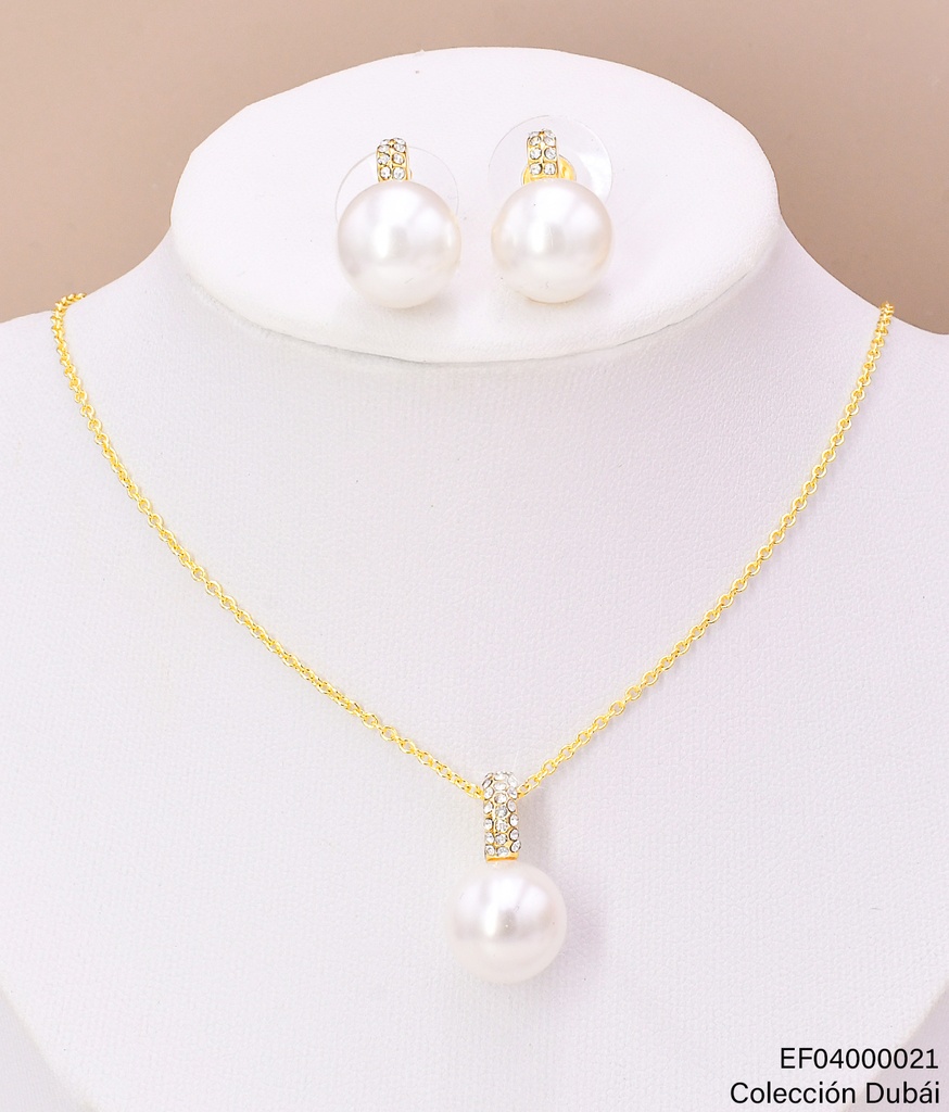 SET DOR. LINEA ZIRCONIAS C/ PERLA  FD25540