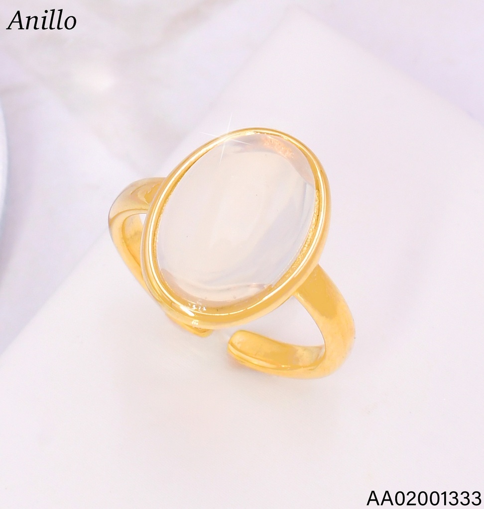 ANILLO DORADO  OV. ROSA RA707-45 (IN11)