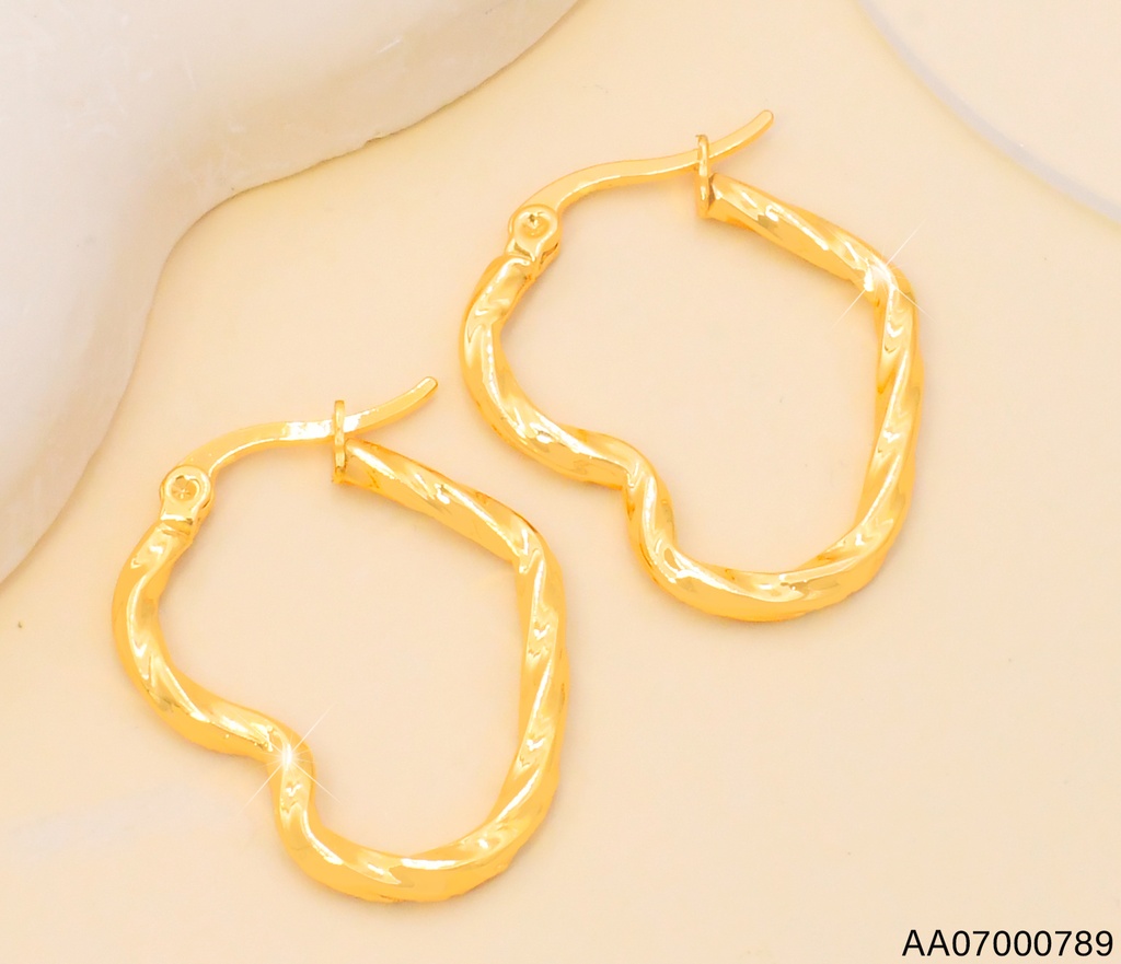 ARGOLLA CORZN TORNEAD EA1315-270 BAÑO ORO 18K. XUPING (IN11)