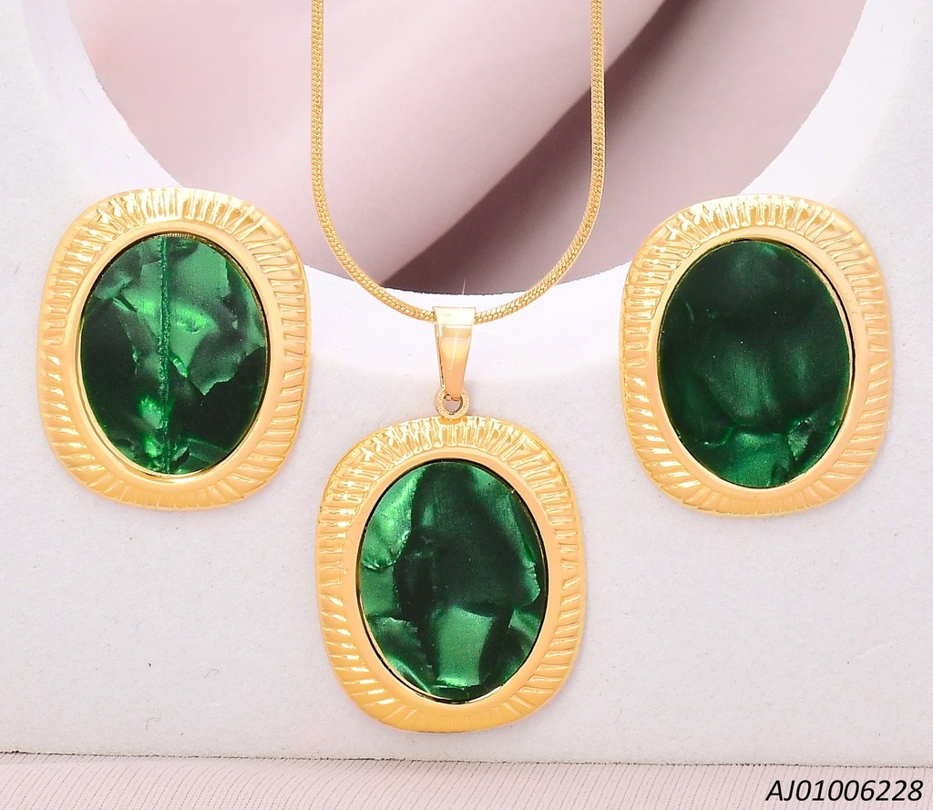 SET RECTANG.VERT.OV/VERDE SA1362-143 (IN11)