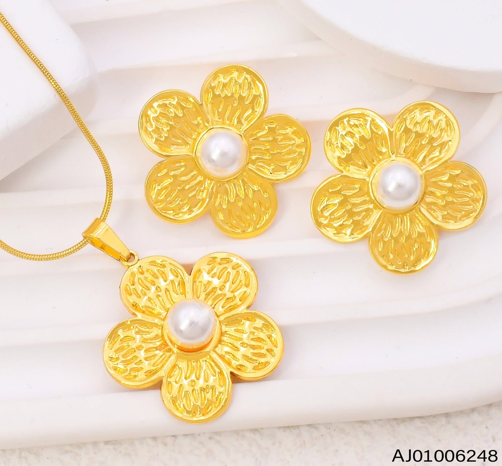 SET DOR FLOR 5 PETALOS /PERLA SA1384-143 (IN11)
