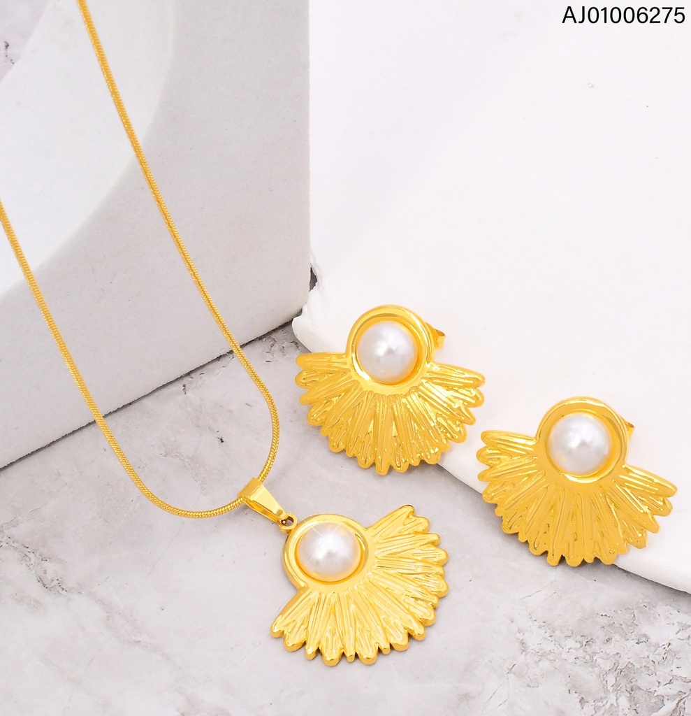 SET ABANICO C/PERLA SA1413-143 (IN11)