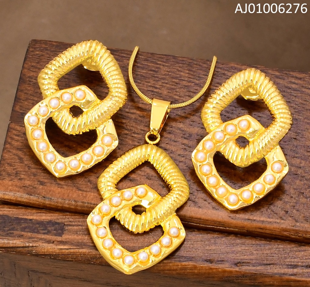 SET 2 ROMBOS VERTICAL C/PERLITAS SA1414-270 (IN11)