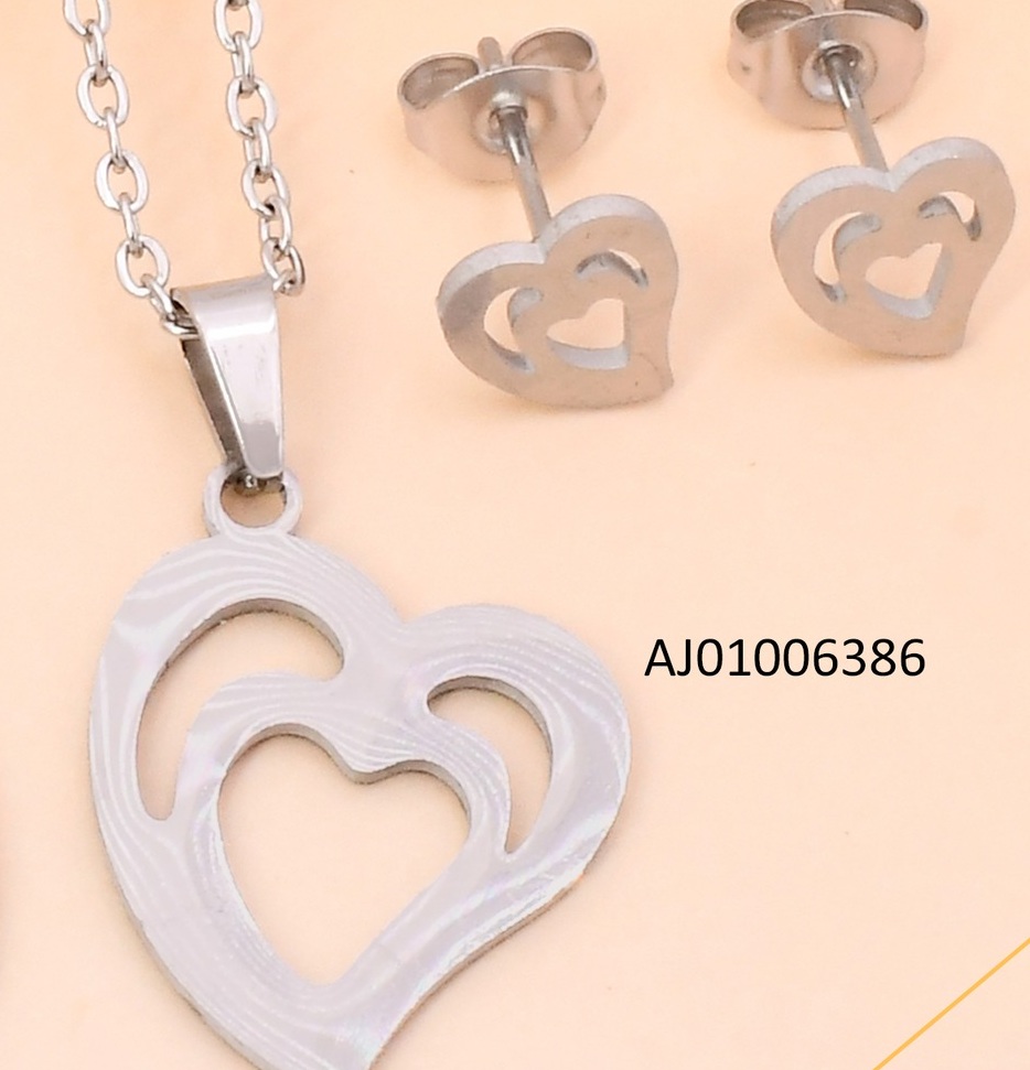 SET PLAT.DOBLE CROQUI CORAZON  SA1523-216 (IN11)