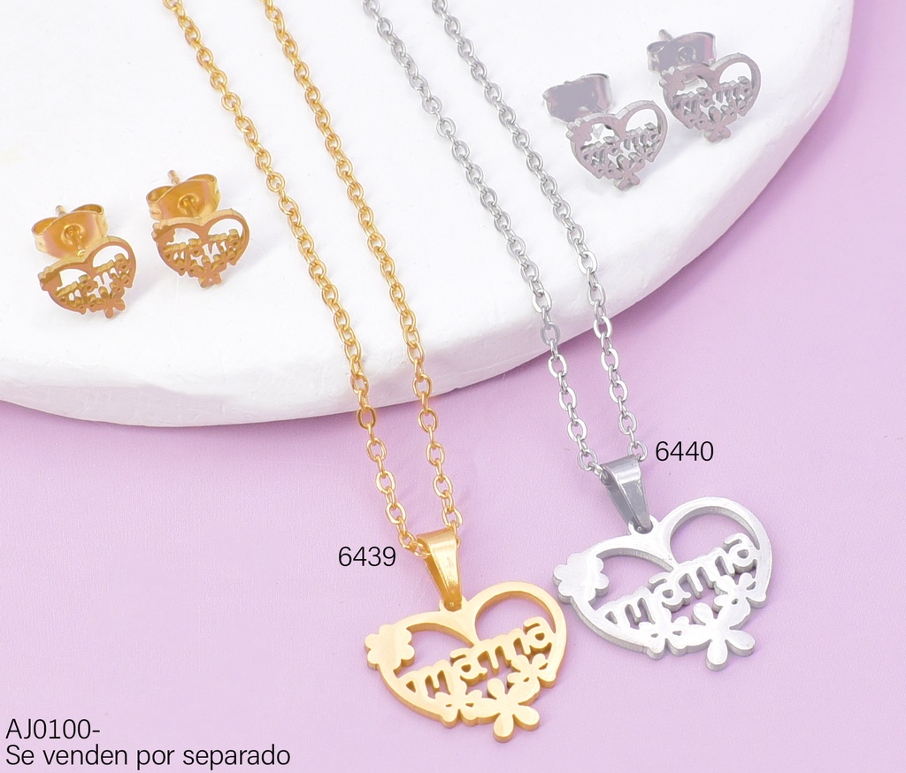 SET PLAT. CORAZON/MAMA/FLORES  SA1577-216 (IN11)