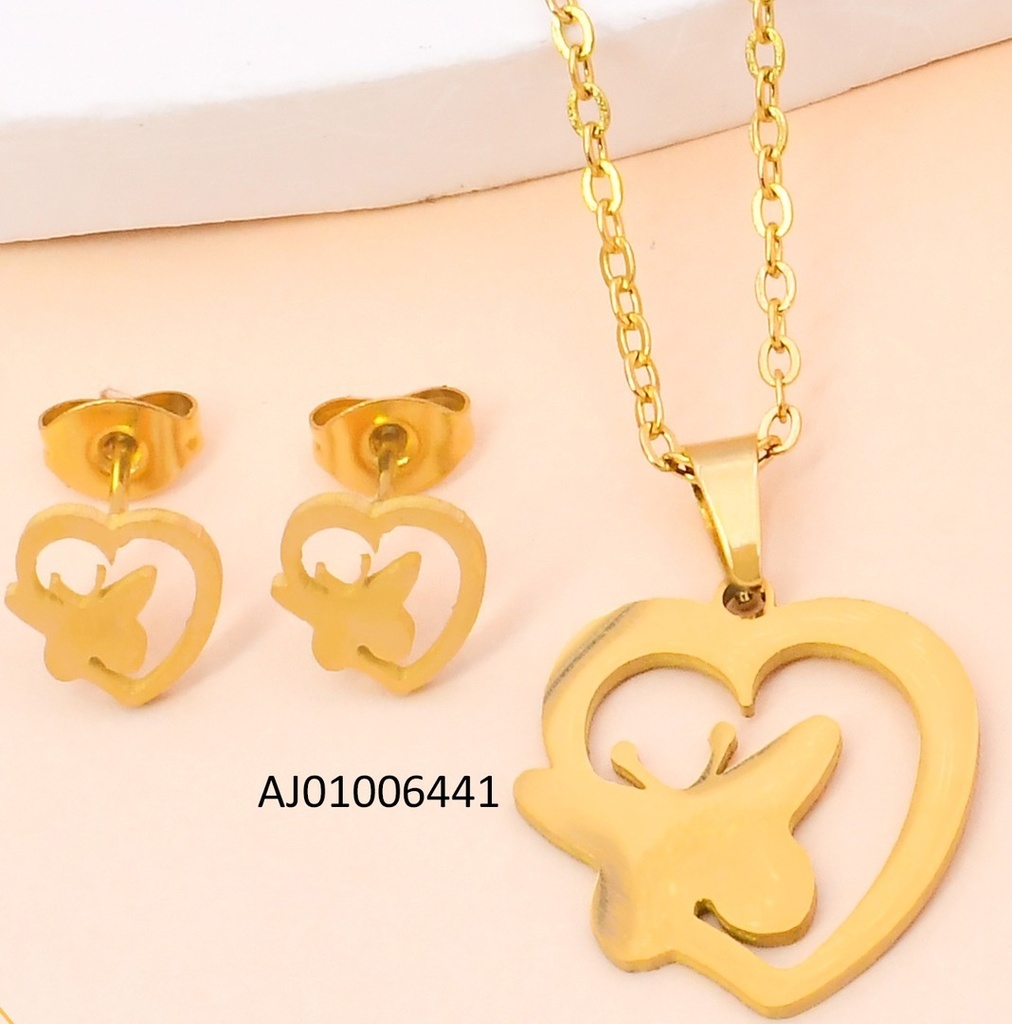 SET DORADO CROQUI CORAZON/MARIPOSA SA1578-216 (IN11)