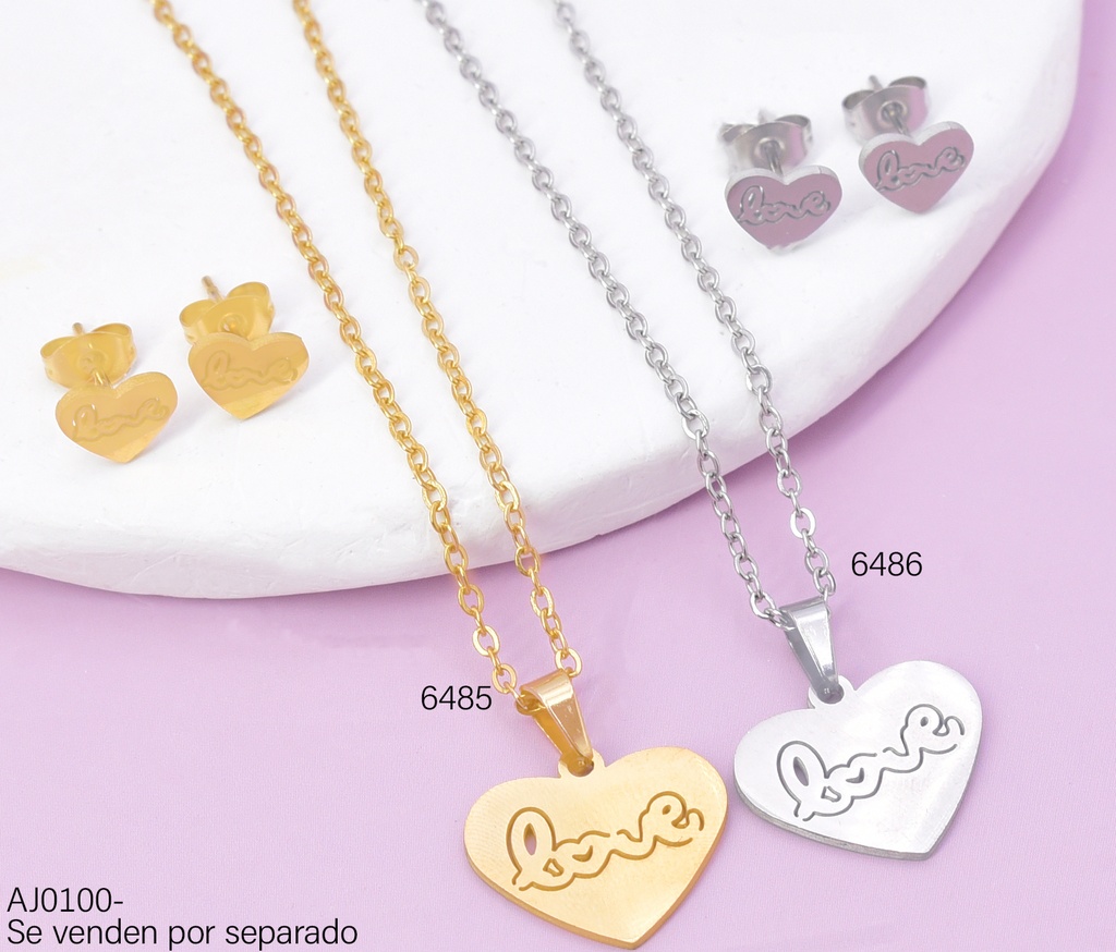 SET DOR CORAZON  " LOVE " SA1622-216 (IN11)