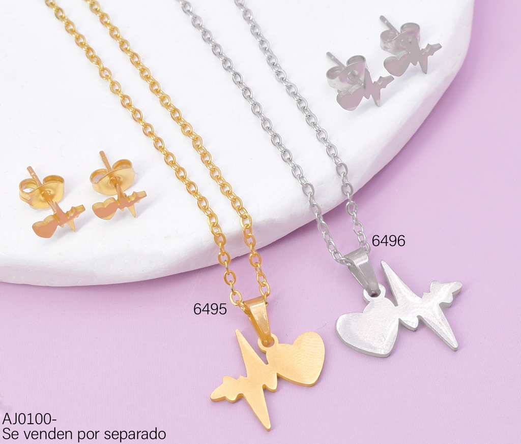 SET PLAT. CORAZON/LATIDO SA1633-216 (IN11)