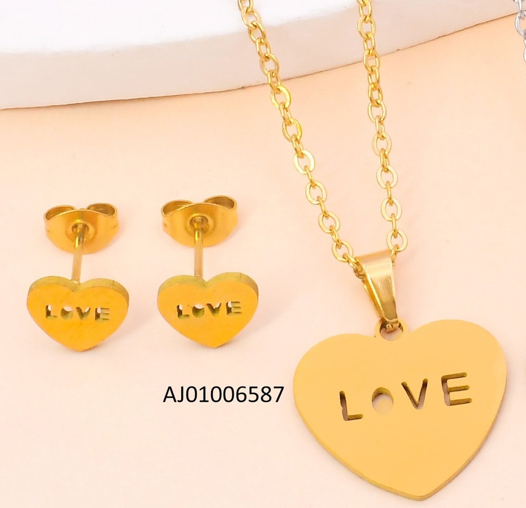 SET DOR CORAZON ¨LOVE¨ CENTRO  SA1724-216 (IN11)