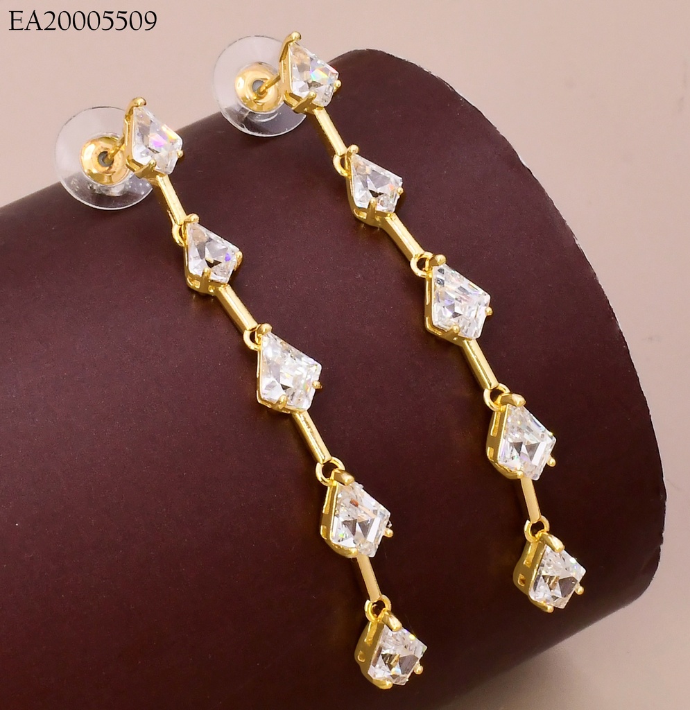 ARETES DORADOS COLGANTE ZIRC. GOTA EE4784-6 18K (IN11)