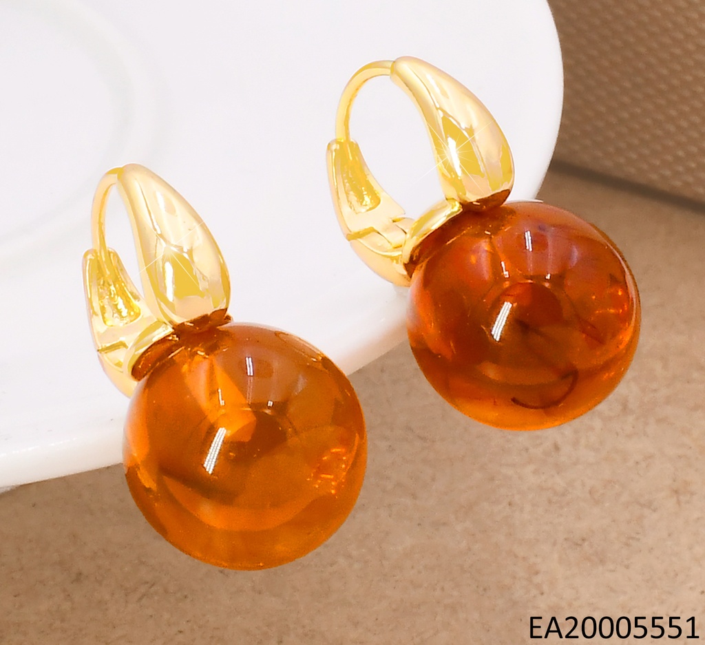 ARETES HUGGIES DORADO/PELOT. CAFE EE5130-420  (IN11)