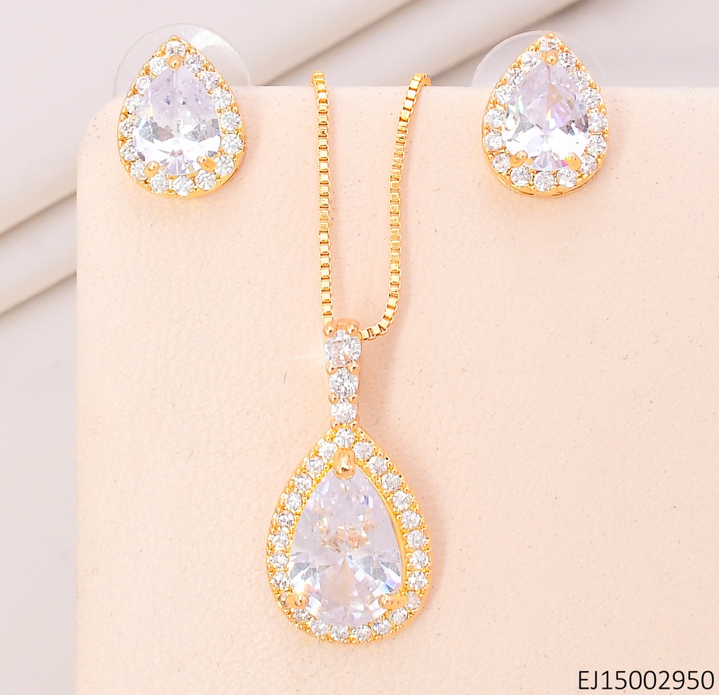 SET DOR GOTA CRISTAL SE1356-6 (IN11)
