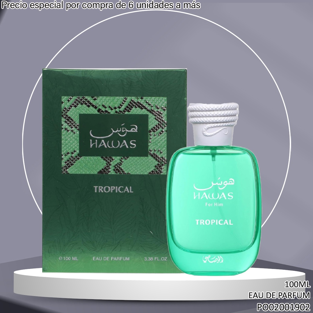 PERFUME HAWAS TROPICAL MEN RASASI 100ML EDP